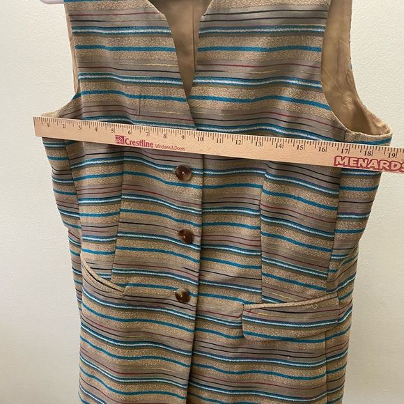 Evan-Picone Sleeveless jacket, Size 14, button down - Picture 9 of 10